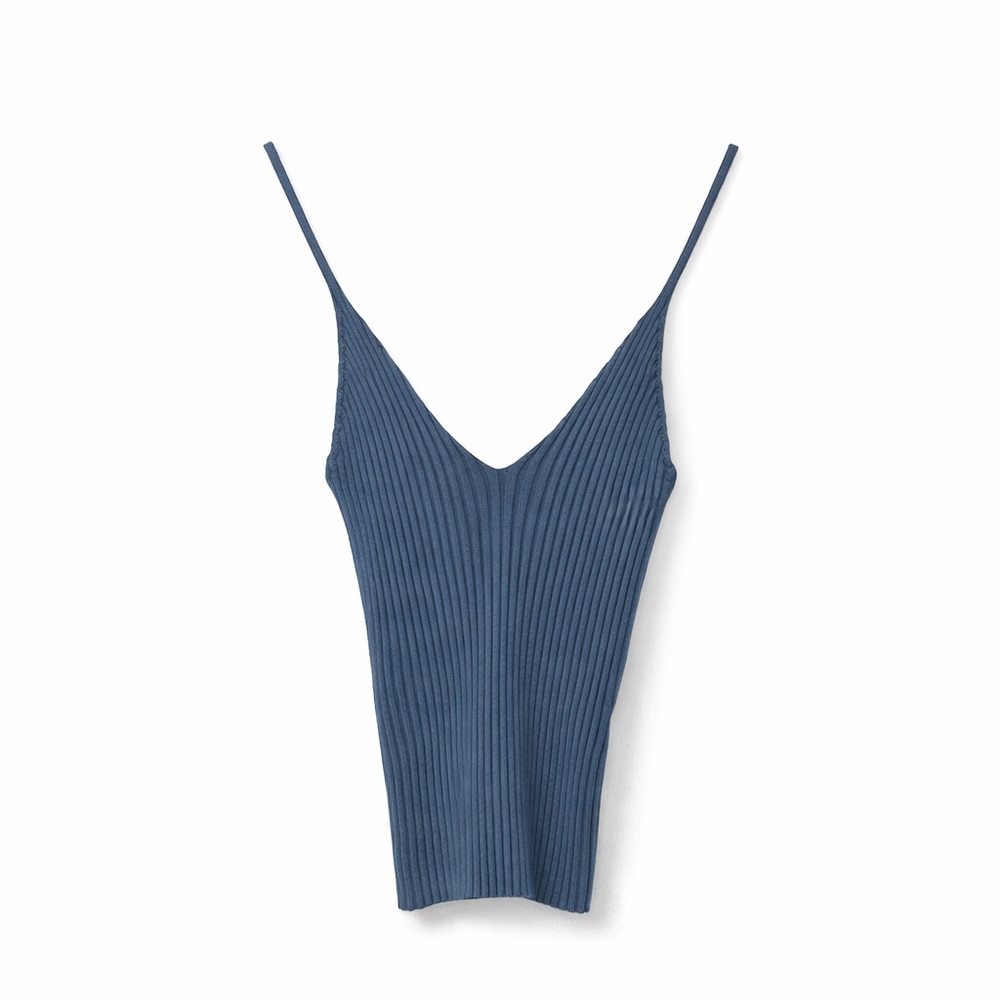 Forever 21 Light Blue Ribbed Camisole